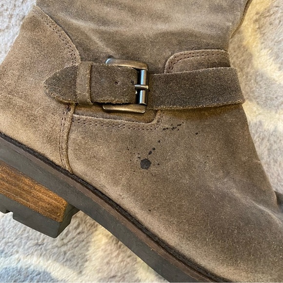 La CANADIENNE leather Knee High buckle boots Women’s 10 - Picture 4 of 8